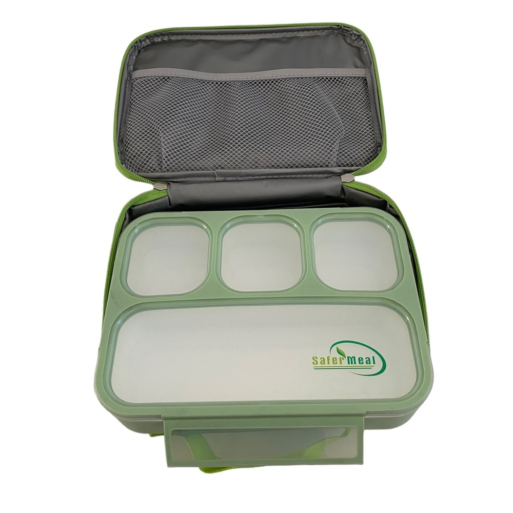 Safer Meal Bento Box with Lunch Tote (never used)